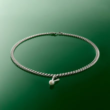 Load image into Gallery viewer, The Cuban V Chain in White Gold