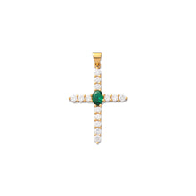 Load image into Gallery viewer, The Small Cross Pendant in Yellow Gold