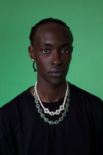 Load image into Gallery viewer, The Four Flower Pearl Necklace in White Gold