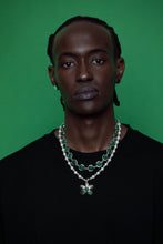 Load image into Gallery viewer, The Flower Pearl Bead Chain in White Gold