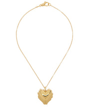 Load image into Gallery viewer, The Flame Heart Pendant Chain in Yellow Gold