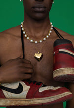 Load image into Gallery viewer, The Flame Heart Pendant Chain in Yellow Gold