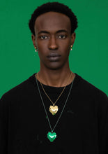 Load image into Gallery viewer, The Flame Heart Pendant Chain in Yellow Gold