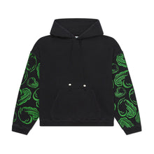 Load image into Gallery viewer, HEART EMBROIDERED HOODIE WITH FRESHWATER PEARLS ON STRING