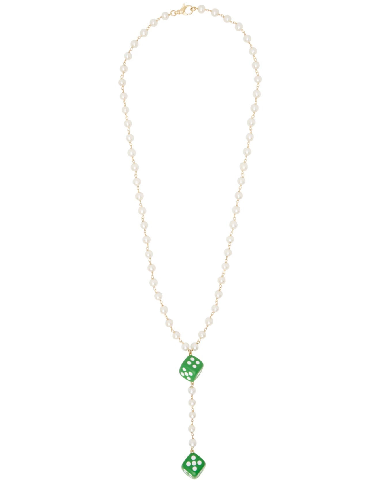 The Pearl Dice Rosary Necklace