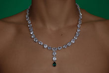 Load image into Gallery viewer, The Regal Drop Necklace in White Gold
