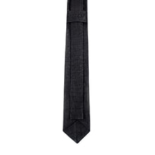 Load image into Gallery viewer, Black Croco Leather Tie