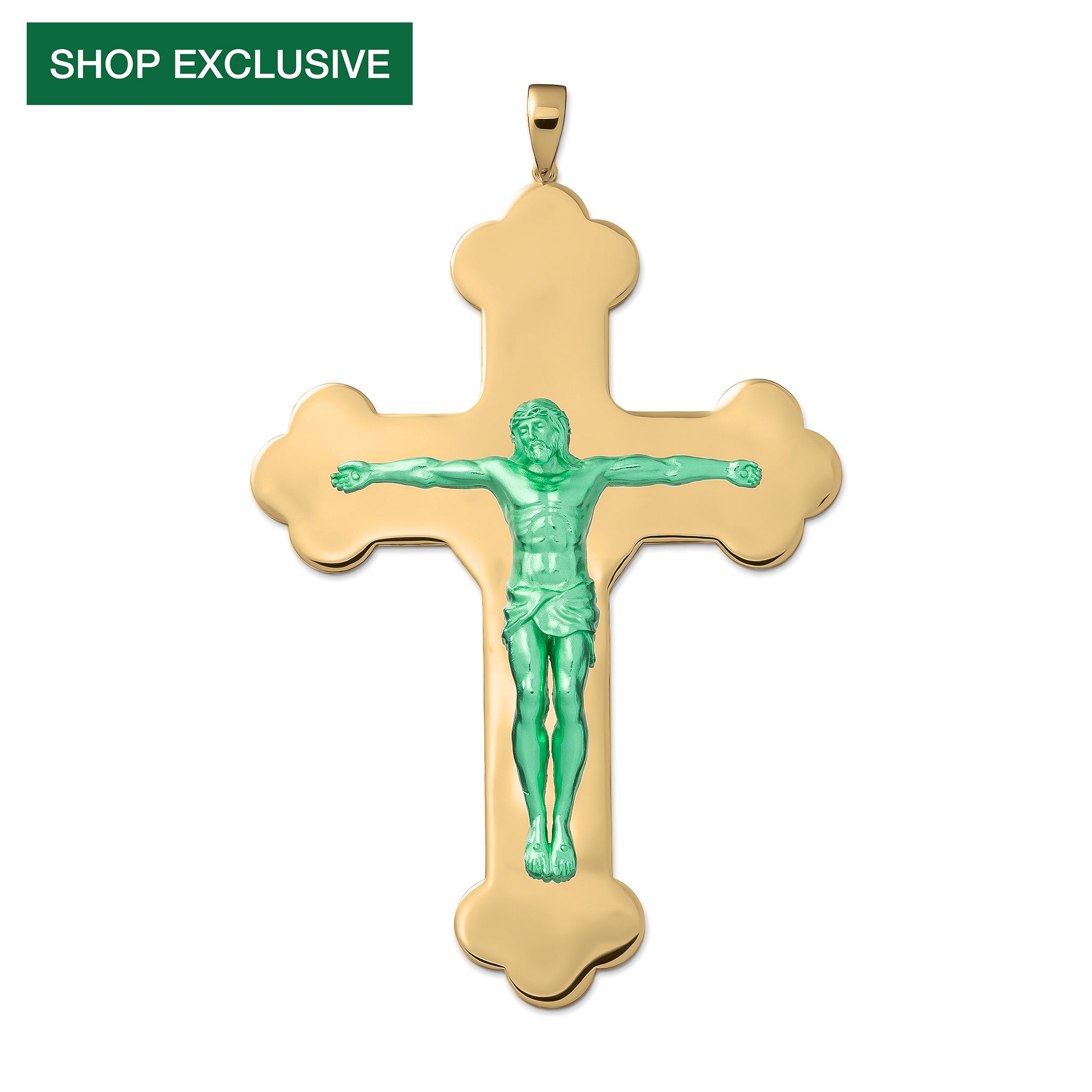 The XL Jesus Piece in Yellow Gold