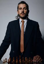 Load image into Gallery viewer, Tan Croco Leather Tie