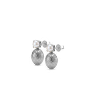 Load image into Gallery viewer, The Dome Pearl Earring in White Gold
