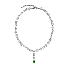 Load image into Gallery viewer, The Regal Drop Necklace in White Gold
