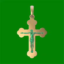 Load and play video in Gallery viewer, The XL Jesus Piece in Yellow Gold