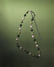 Load image into Gallery viewer, The Single Multi Green Freshwater Pearl Necklace in White Gold
