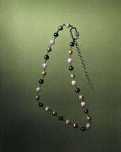 Load image into Gallery viewer, The Single Multi Green Freshwater Pearl Necklace in White Gold