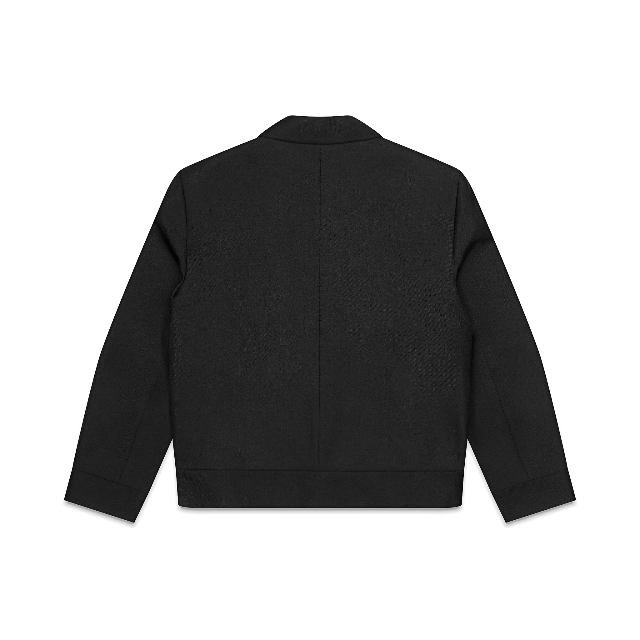 100% VIRGIN WOOL STRUCTURED JACKET WITH REMOVABLE PIN