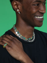 Load image into Gallery viewer, The Green Shape Necklace in Yellow Gold