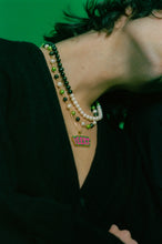 Load image into Gallery viewer, The Single Multi Green Freshwater Pearl Necklace in Yellow Gold