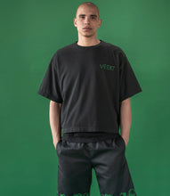 Load image into Gallery viewer, HANDWRITTEN EMBROIDERED T-SHIRT WASHED BLACK