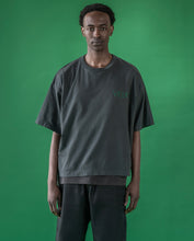 Load image into Gallery viewer, HANDWRITTEN EMBROIDERED T-SHIRT WASHED DARK GREY