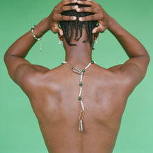 Load image into Gallery viewer, Green Onyx Freshwater Pearl Bracelet