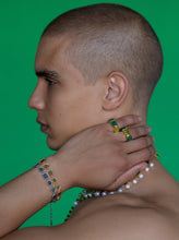 Load image into Gallery viewer, The Green Shape Ring in Yellow Gold