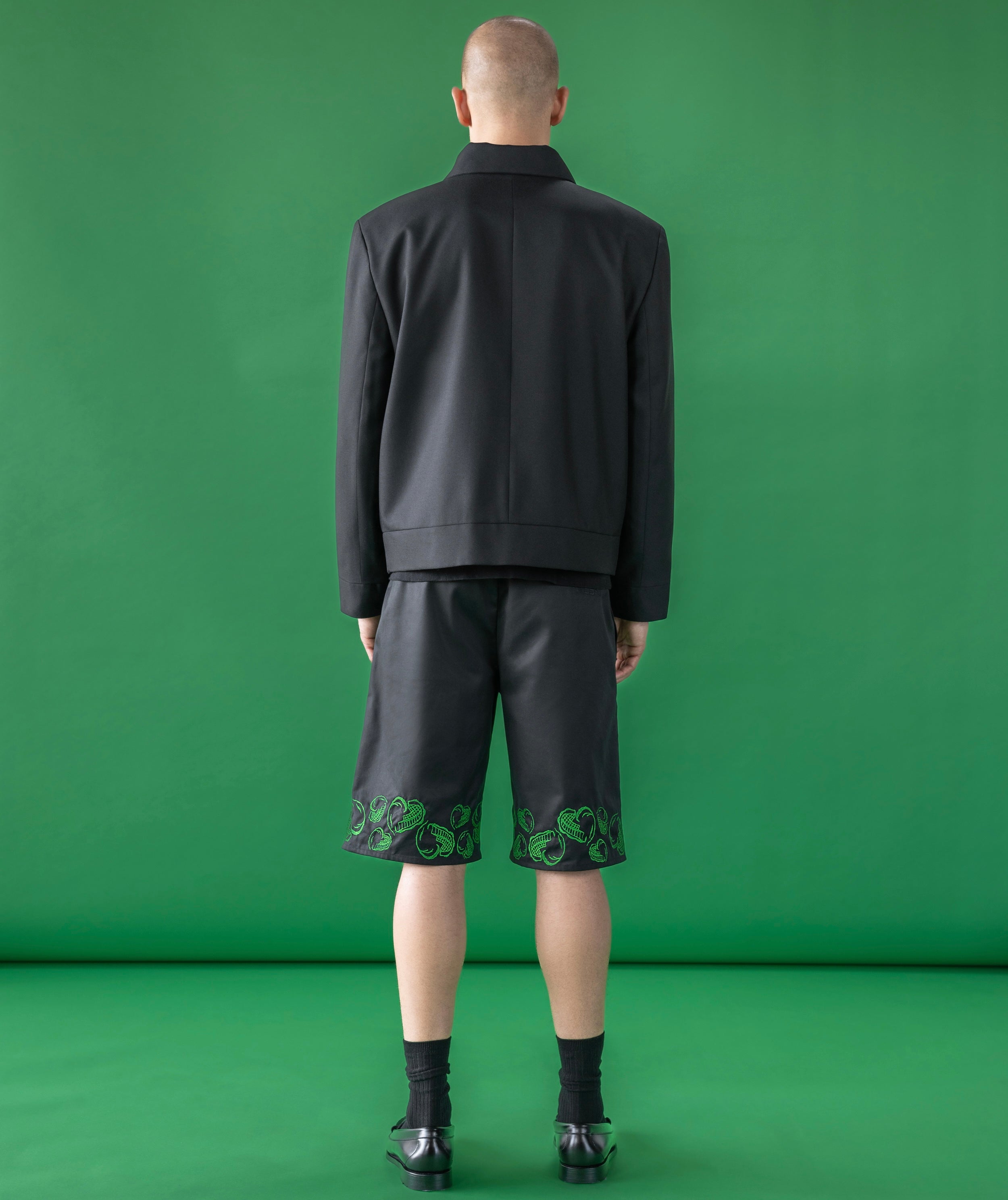 100% VIRGIN WOOL STRUCTURED JACKET WITH REMOVABLE PIN