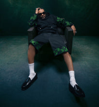 Load image into Gallery viewer, HEART EMBROIDERED HOODIE WITH FRESHWATER PEARLS ON STRING