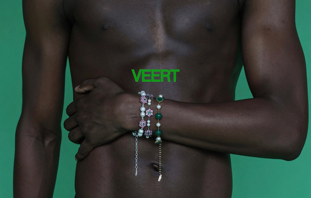 VEERT - Green Onyx Freshwater Pearl Bracelet