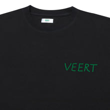 Load image into Gallery viewer, HANDWRITTEN EMBROIDERED T-SHIRT WASHED BLACK