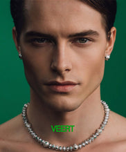 Load image into Gallery viewer, The Green Polka Dot Freshwater Pearl Necklace