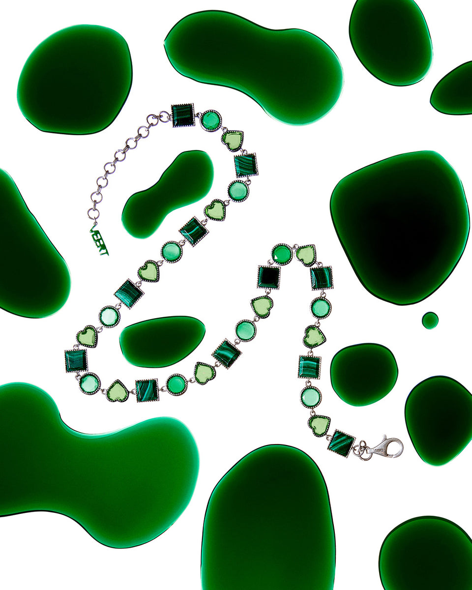 VEERT The Green Shape ネックレス VEERT - The Green Shape Necklace in White Gold