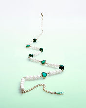 Load image into Gallery viewer, Green Onyx Freshwater Pearl Necklace

