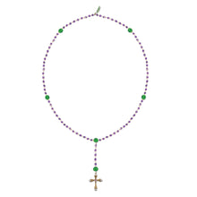 Load image into Gallery viewer, The Amethyst & Green Onyx Necklace