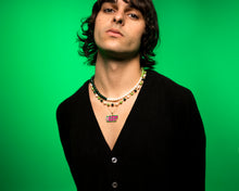 Load image into Gallery viewer, The Single Multi Green Freshwater Pearl Necklace in Yellow Gold