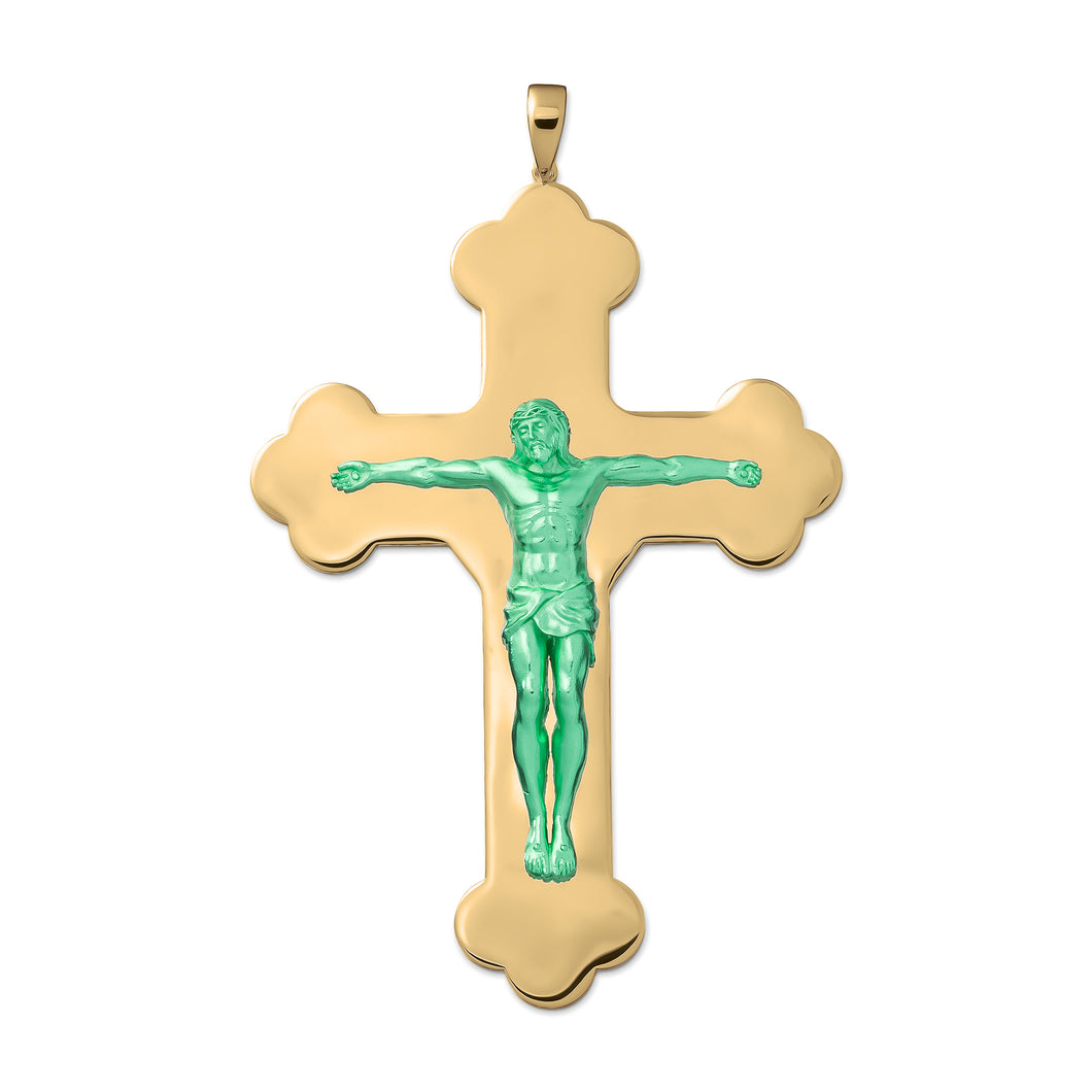 The XL Jesus Piece in Yellow Gold