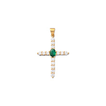 Load image into Gallery viewer, The Small Cross Pendant in Yellow Gold
