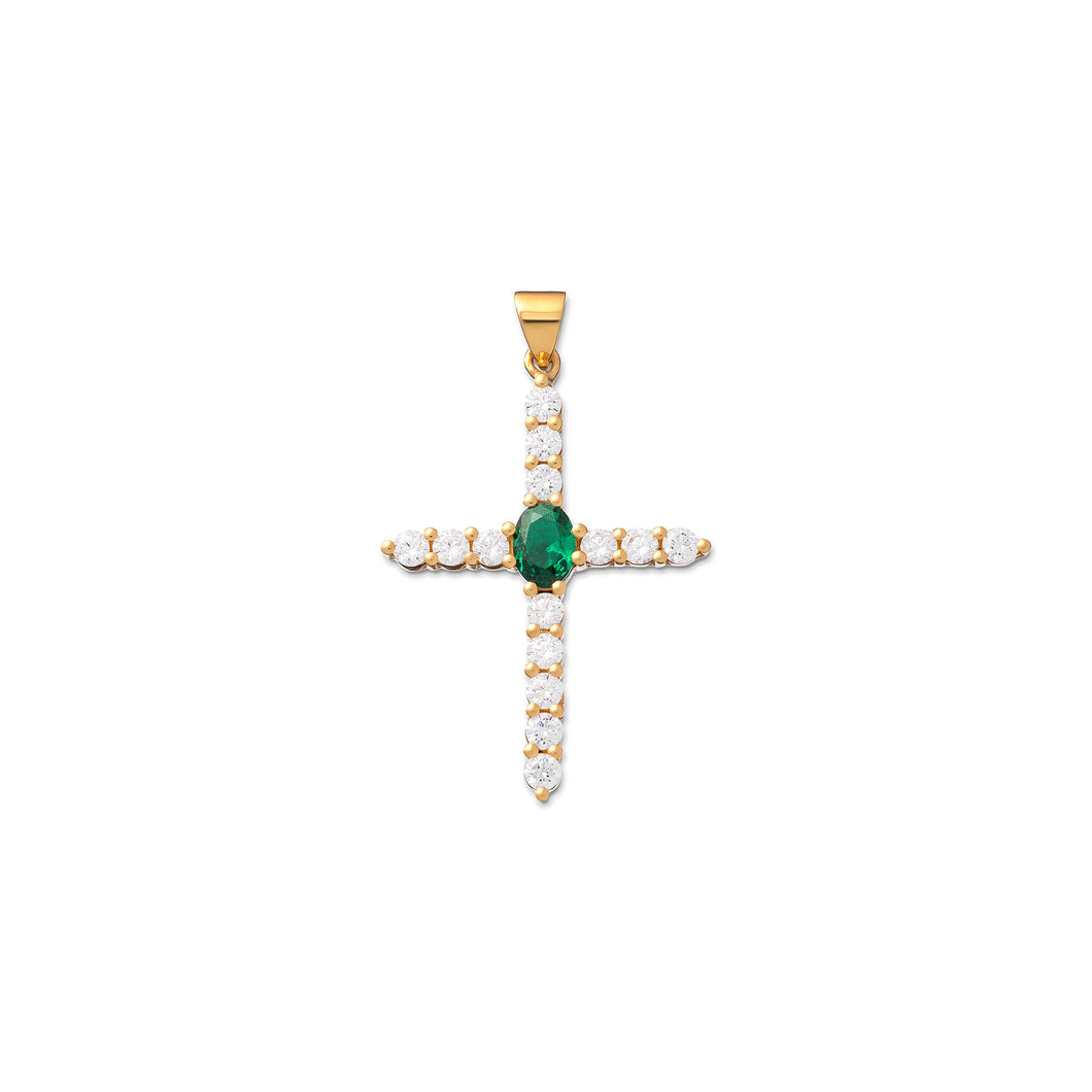 The Small Cross Pendant in Yellow Gold