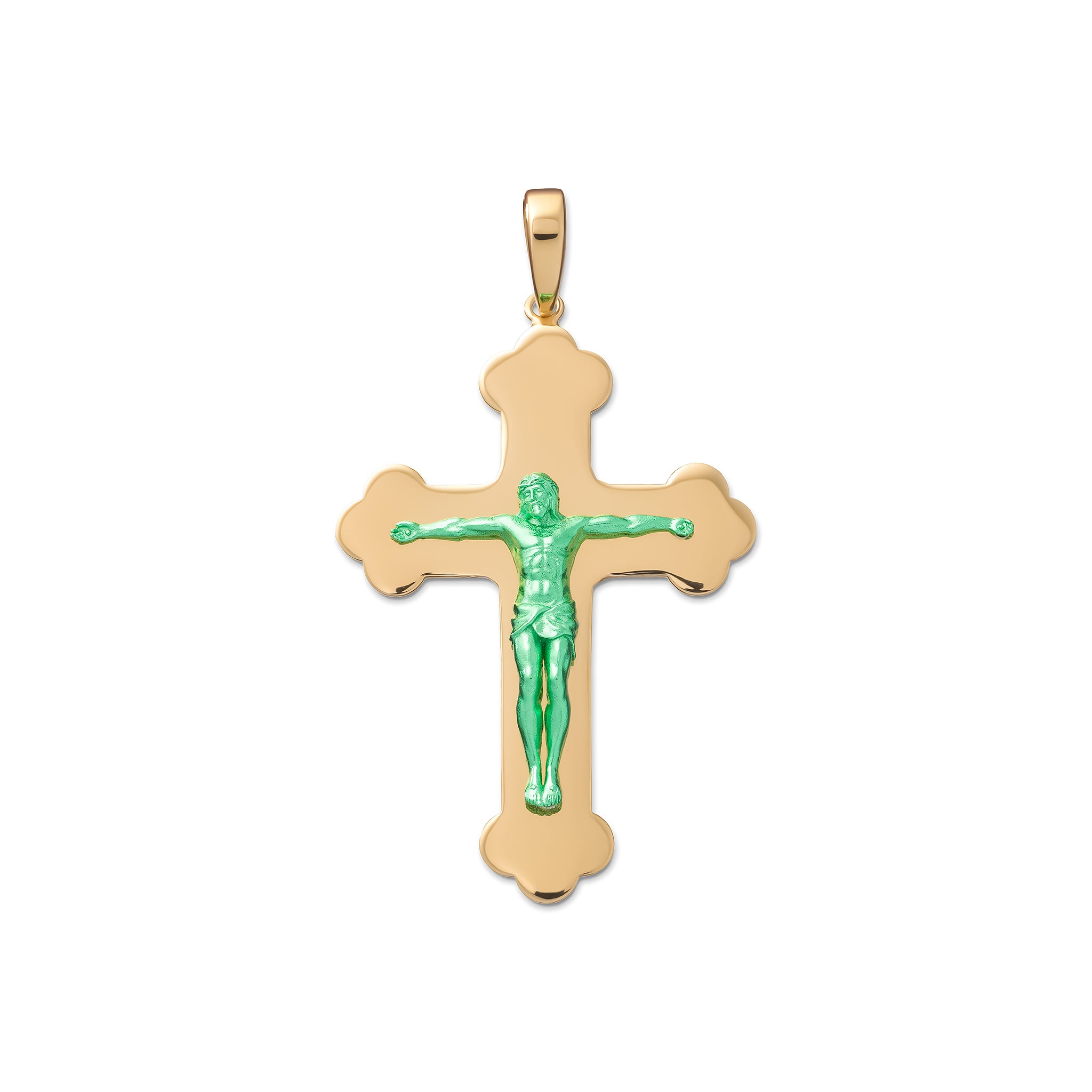 The Medium Jesus Piece in Yellow Gold