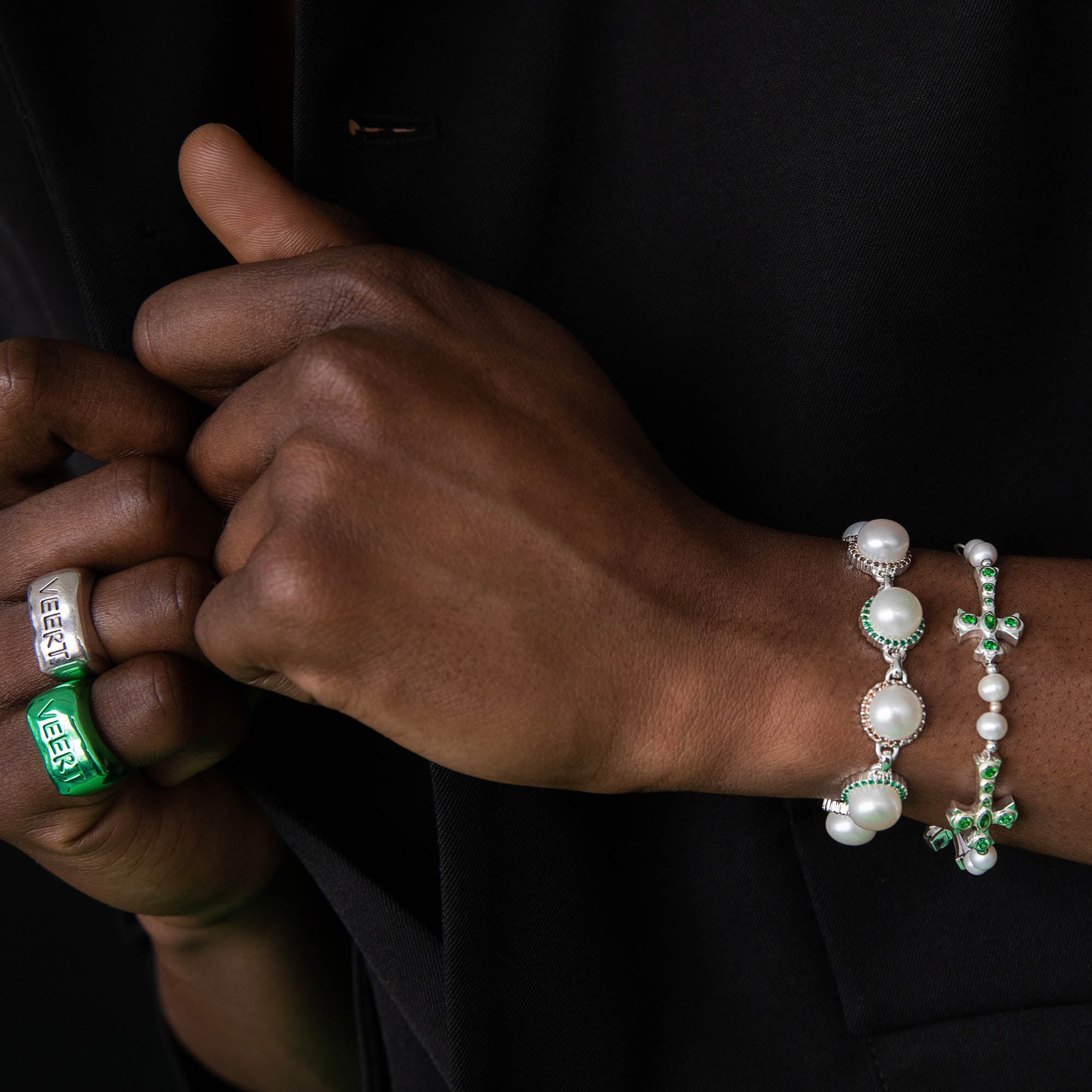 The Handwritten Logo Signet Ring in White Gold
