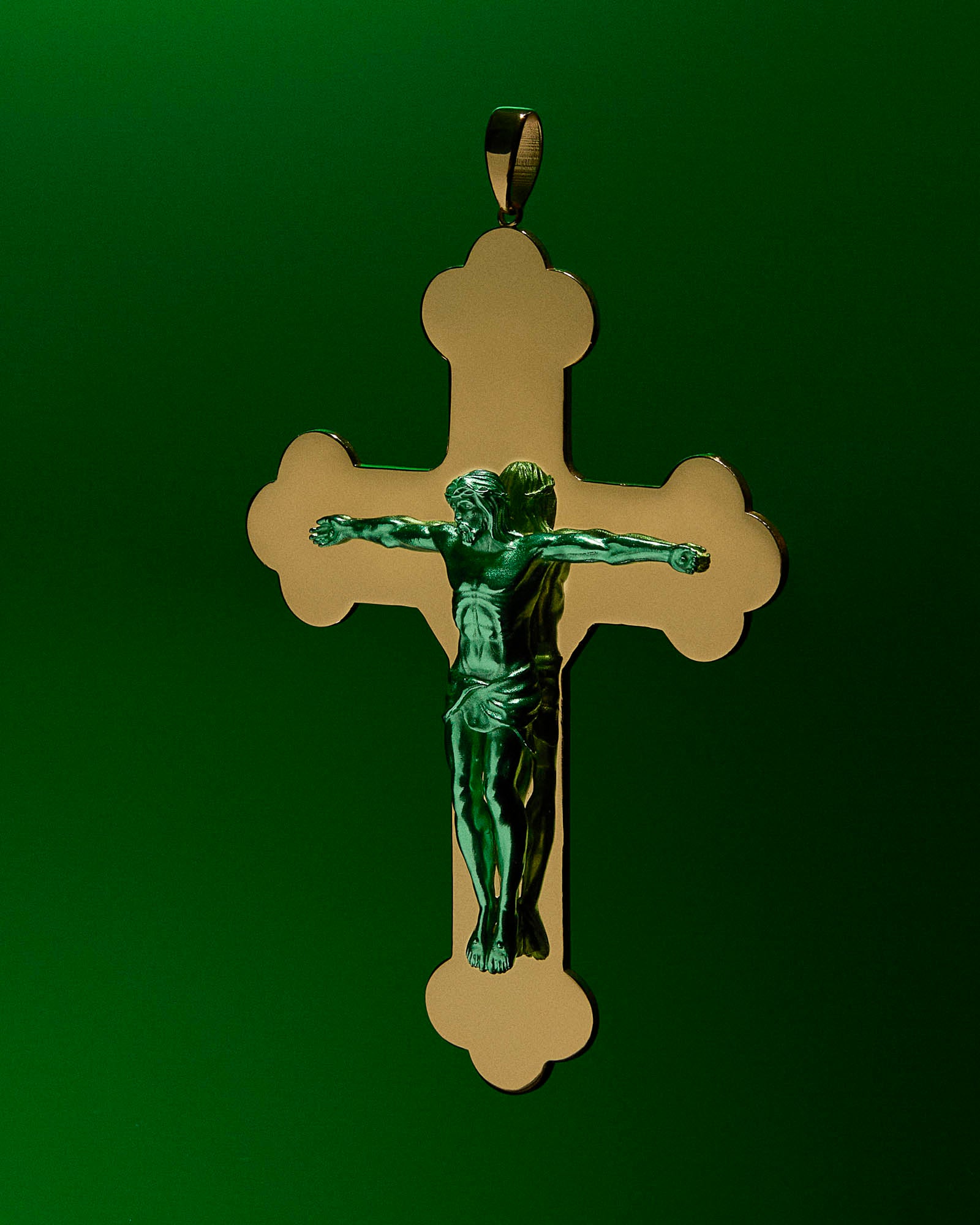 The Medium Jesus Piece in Yellow Gold