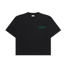 Load image into Gallery viewer, HANDWRITTEN EMBROIDERED T-SHIRT WASHED BLACK
