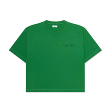 Load image into Gallery viewer, HANDWRITTEN EMBROIDERED T-SHIRT WASHED GREEN
