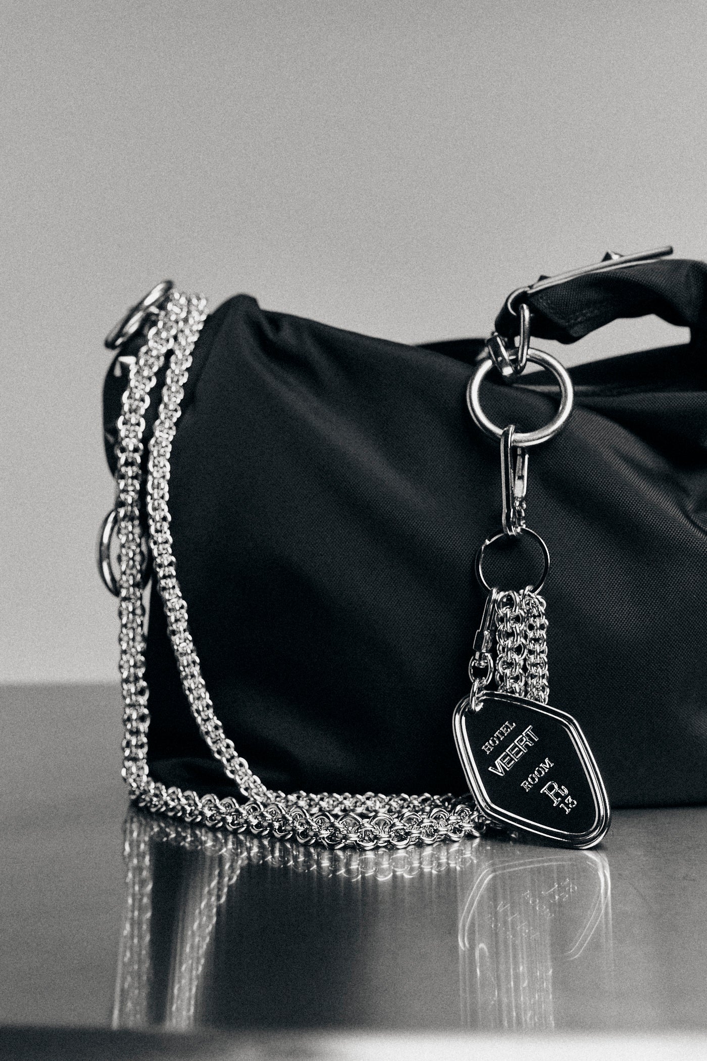 R13 x VEERT Hotel Key Tag Keychain