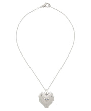 Load image into Gallery viewer, The Flame Heart Pendant Chain in White Gold
