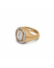 Load image into Gallery viewer, The Heritage Dual Tone Signet Ring in Yellow Gold
