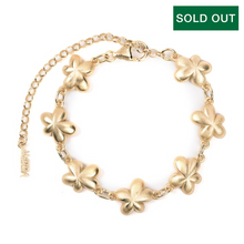 Load image into Gallery viewer, The Plain Flower Bracelet in Yellow Gold
