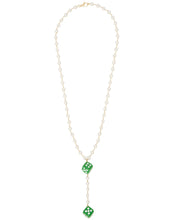Load image into Gallery viewer, The Pearl Dice Rosary Necklace
