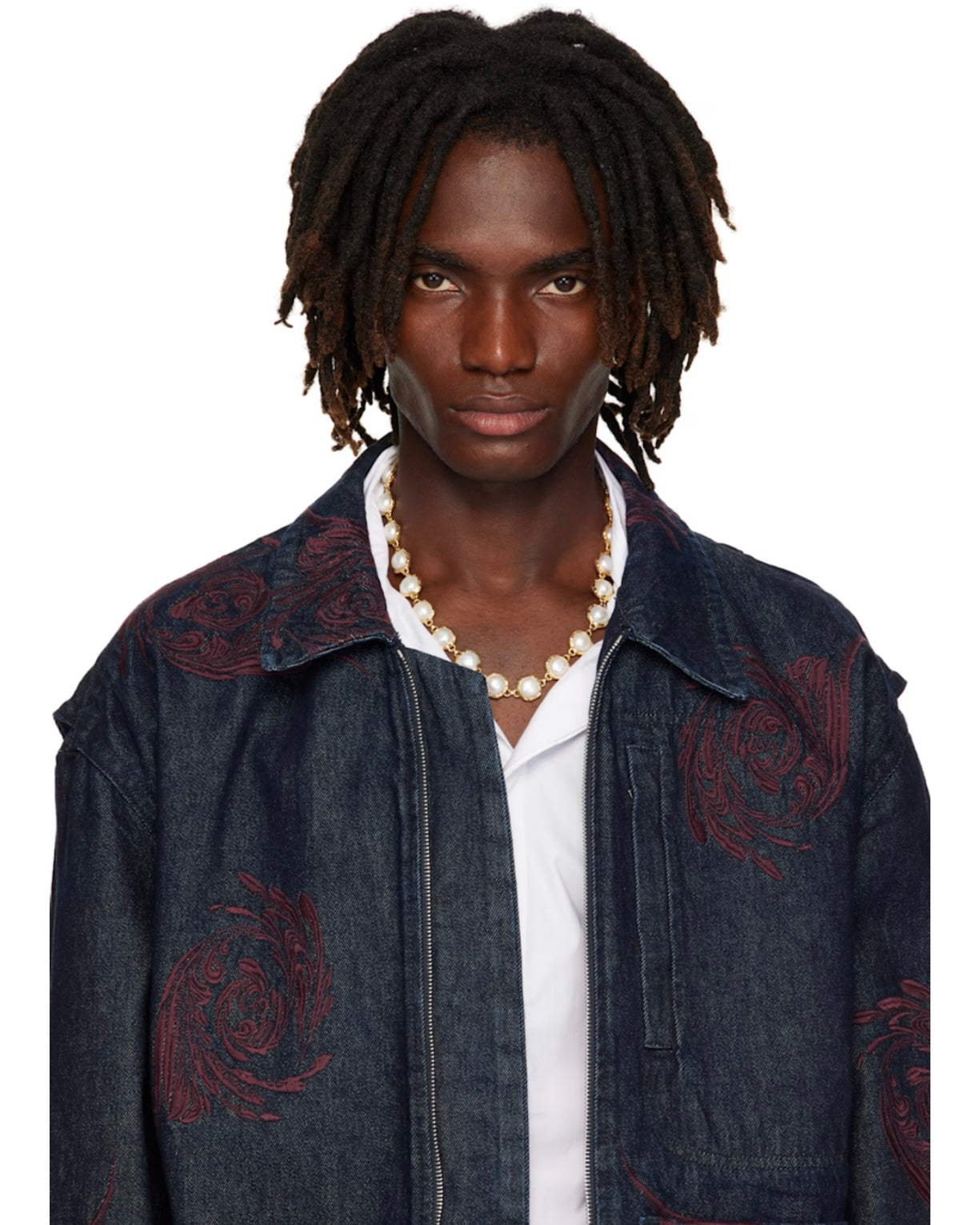 The Pearl Circle Necklace in Yellow Gold