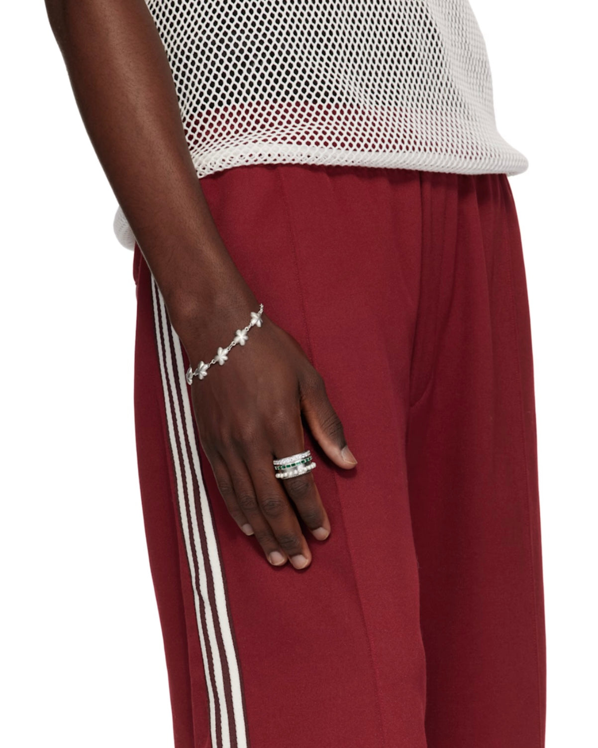 The Thick Layered Ring in White Gold