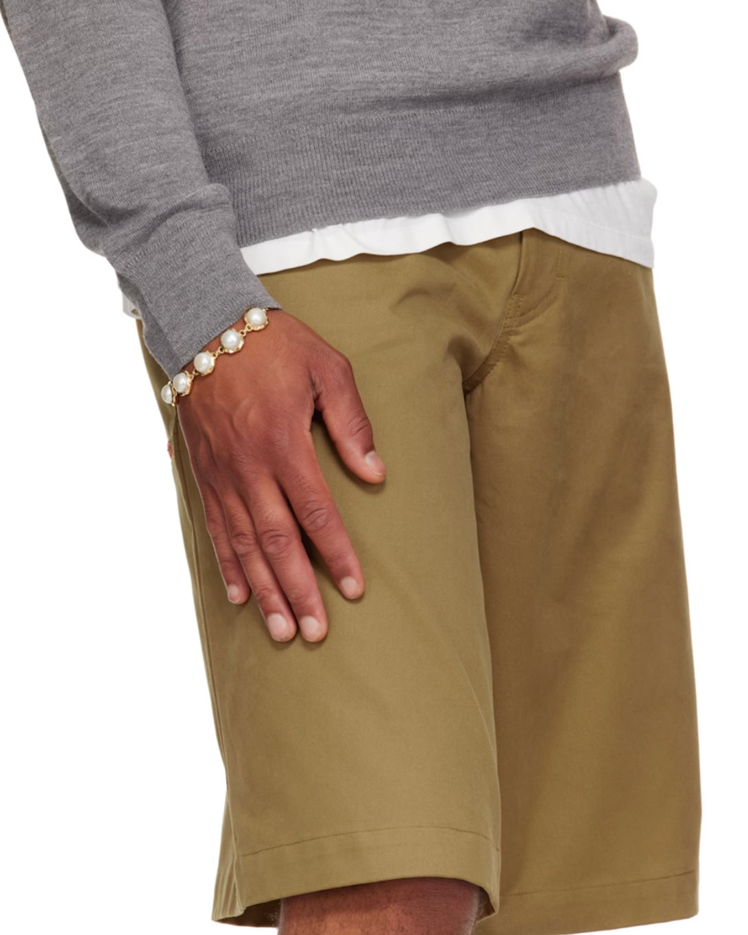 The Pearl Circle Bracelet in Yellow Gold